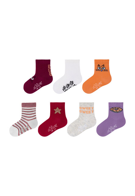 s.Oliver Rib Socks Baby originals organic 7pack Gr.: 19/22