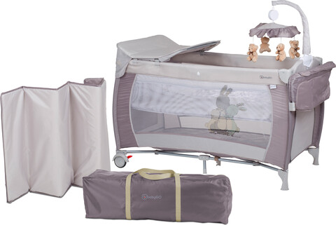 BabyGO Reisebett Sleeper delux beige