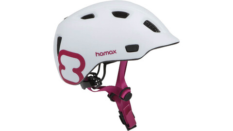 Hamax Thundercap Fahrradhelm Weiß/Pink Gr. 52-57 cm - Wie neu