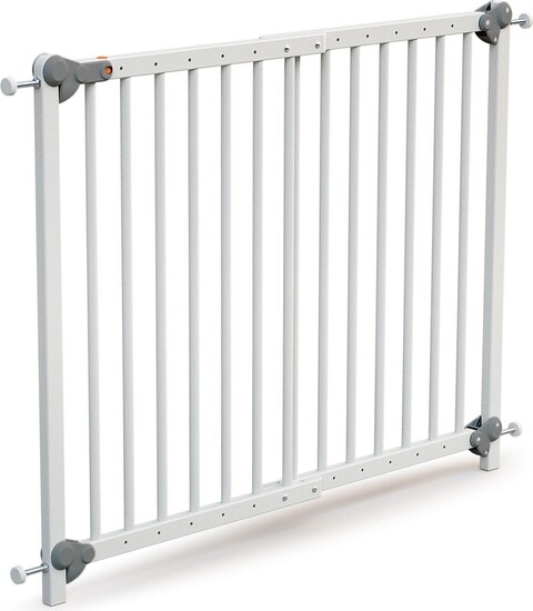 WEBABY Schutzgitter 73-110 cm Buche weiß – Treppenschutzgitter - Akzeptabel