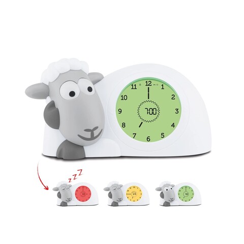 ZAZU Sam The Lamb Uhr – Schlafcoach Uhr und Nachtlicht für Kinder