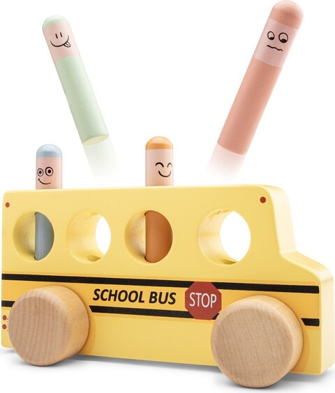 New Classic Toys Pop-Up Spiel Schulbus