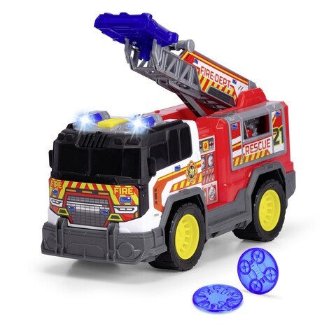 Dickie Fire Rescue Unit – Feuerwehr-Spielzeugauto mit Licht & Sound - Wie neu