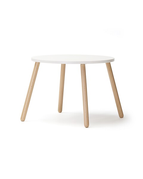 Kids Concept® Tisch und zwei Hocker, weiß