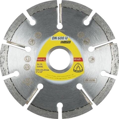 Klingspor DN 600 U Supra Diamanttrennscheibe 125x6x22,23 mm - Neu