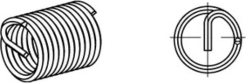 Amecoil Gewindeeinsatz R 88331 Form A-Fein M16x1,5x24 A2 10 Stk. - Neu
