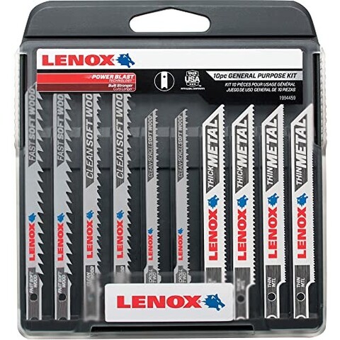 LENOX Stichsägeblätter-Set Universal 10-tlg. U-Schaft inkl. Box - Neu