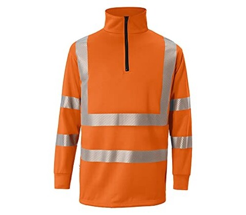 KÜBLER REFLECTIQ Zip-Sweatshirt PSA 2 Warnschutz 3XL - Neu