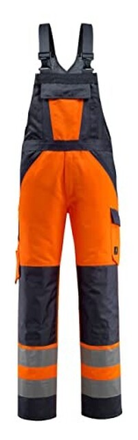 MASCOT GOSFORD LATZHOSE GR??E 82C56, HI-VIS ORANGE/SCHWARZBL
