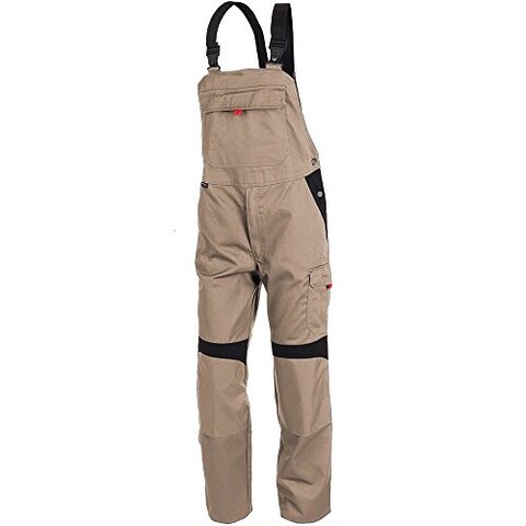 KÜBLER INNO PLUS-DRESS Latzhose 3757 sandbraun/schwarz Größe - Neu