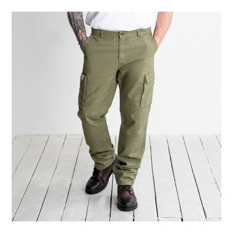 STIER MULTIPOCKET CARGO PANTS ESSENTIAL BCI COTTON 36/32 OLIVE