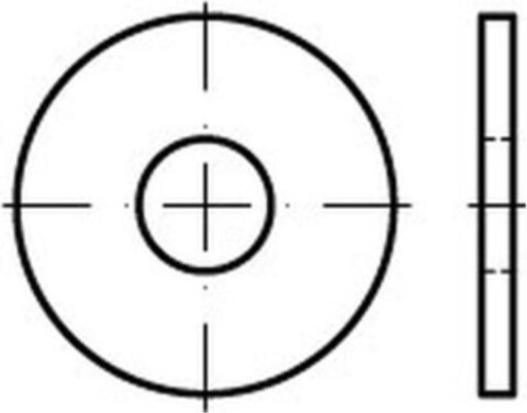 SCHEIBE DIN 9021/ISO 7093 10,5X30X2,5MM STAHL BLANK Nineka Handels GmbH - Neu