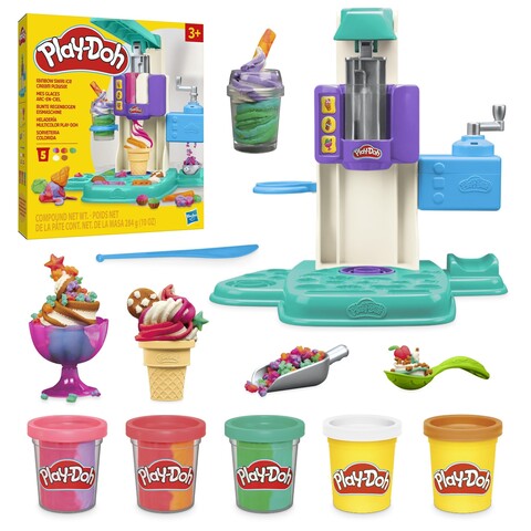 Hasbro G00285L0 - Play-Doh Bunte Regenbogen Eismaschine, Knete-Spielset