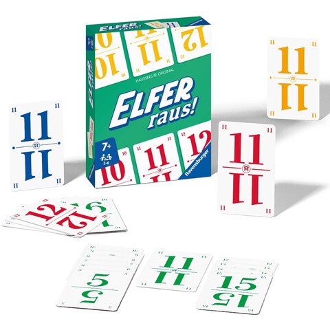 Ravensburger Elfer raus! Kartenspiel – Klassiker für die ganze Familie - Wie neu