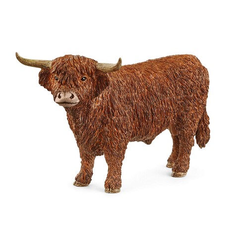 Schleich 13919 - Farm World, Hochland Bulle, Tierfigur, Rind
