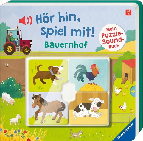 Hör hin, spiel mit! Mein Puzzle-Soundbuch: Bauernhof