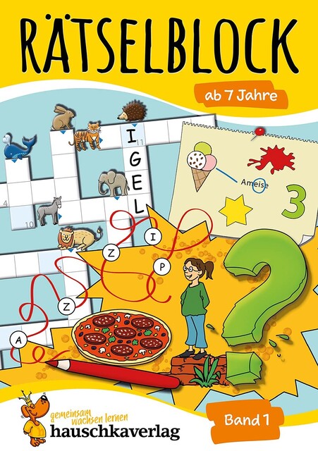 Rätselblock ab 7 Jahre, Band 1 – Hauschka Verlag – Kinderbuch - Wie neu