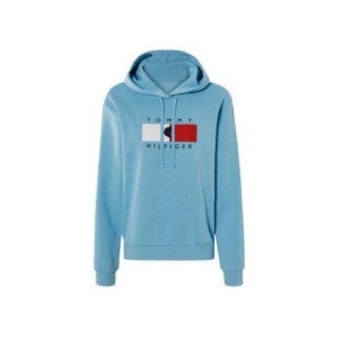 TOMMYHILFIGER Damen Equestrian Sweatshirt größe M Hellblau