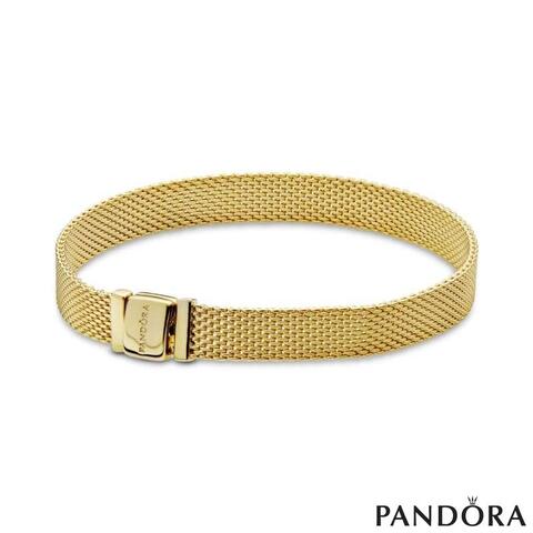 Pandora Reflexions Mesh-Armband gold