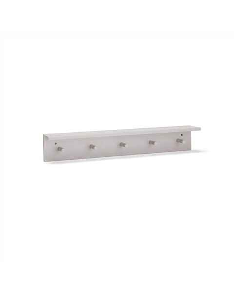 KIDS CONCEPT Hakenleiste Regal mit Hakenleiste Star grau 60x9x10cm