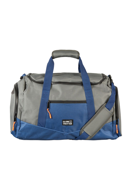 GLOBETROTTER TRAVEL Reisetasche GREY NAVY – Zweifarbig, Reißverschluss - Neu