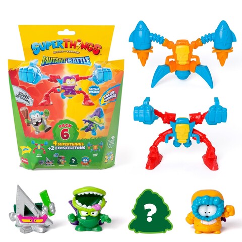 SuperThings Mutant Battle Exoskelett 6er-Pack 2/6 – Magicbox Figuren - Neu