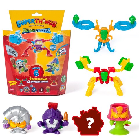 Superthings Serie Mutant Battle Spielfiguren-Set Exoskeleton 6 Stück 6/6