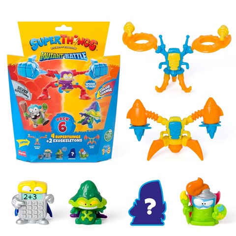 Superthings Serie Mutant Battle Exoskeleton 6 Stück Spielfiguren-Set 1/6