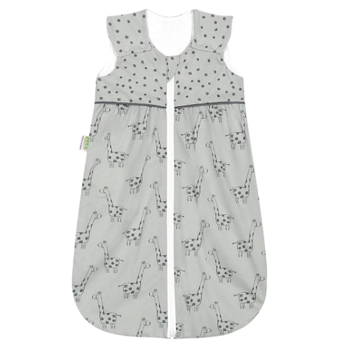 Odenwälder Anni Light Sommerschlafsack Happy Giraffe Urban Grey