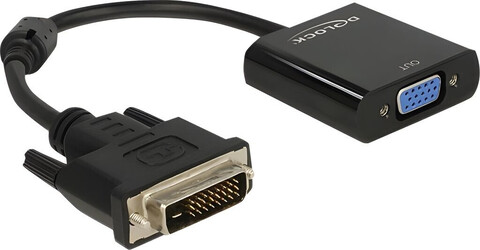 DeLock VGA-Adapter - HD-15 / DVI-D schwarz