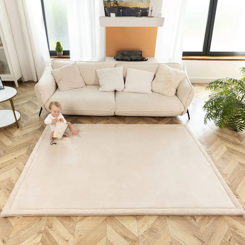 Hakuna Matte Kinderteppich mit Memory-Schaum 2,0x1,5m Beige