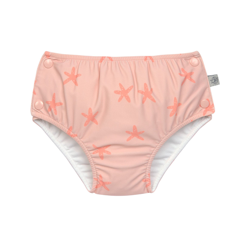 Lässig-Schwimmwindel mit Druckknöpfen Seestern Rosa