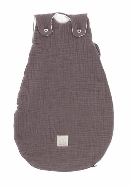 Träumeland Außenschlafsack LIEBMICH BW-Musslin Schokopflaume - Neu