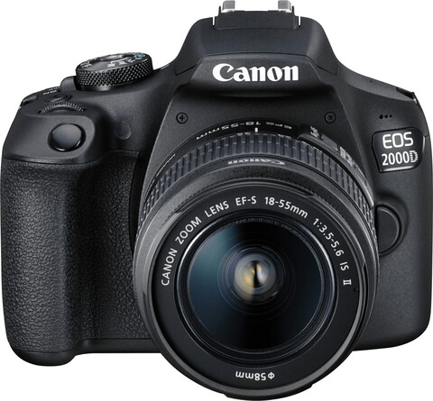 Canon EOS 2000D Spiegelreflexkamera inkl. EF-S 18-55 IS II Kit schwarz