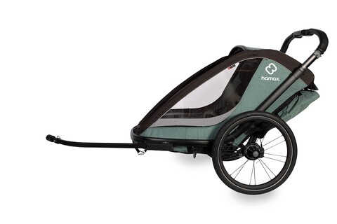 Hamax Cocoon Single Fahrradanhänger 16 Zoll 115x70x96 cm grün