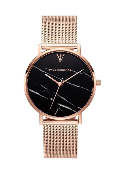 Paul Valentine UHR PEARL SILVER MESH 36 MM 316L Stainless Steel