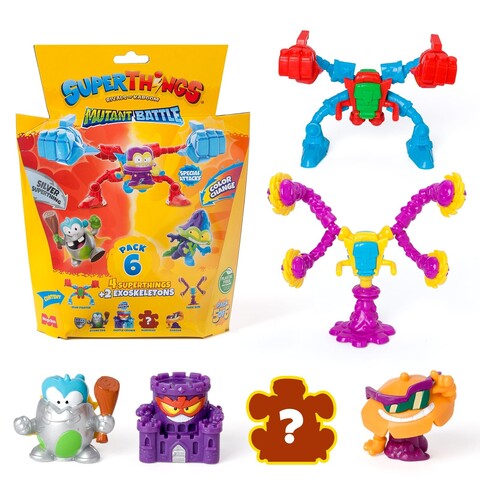 SuperThings Mutant Battle Exoskeleton 6er-Set – Serie 5/6 Spielfiguren - Neu