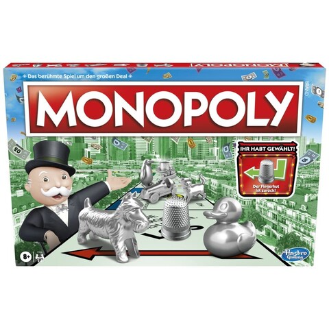 Hasbro Monopoly Classic Brettspiel für 2–6 Spieler ab 8 Jahren - Akzeptabel