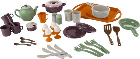 Dantoy Geschirrset 44-tlg. – Spielküchen-Zubehör für Kinder - Wie neu
