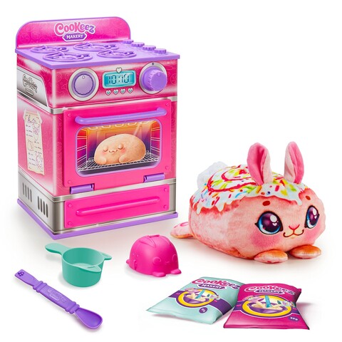 Moose Toys 300136 - Cookeez Makery Pink, Plüschtierbackspaß, Ofen-Spielset
