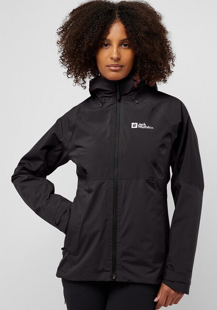 Jack Wolfskin Glaabach 3in1 Damen Jacke schwarz Gr.M