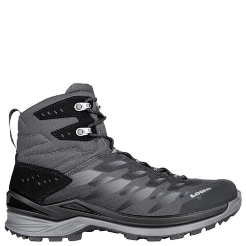 LOWA FERROX GTX MID Herren Wanderschuhe Schwarz/Anthrazit Größe 10 - Neu