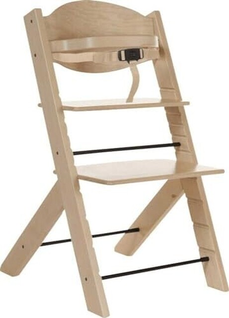 Treppy® Hochstuhl Natur – Mitwachsender Kinderstuhl aus Buche - Sehr gut