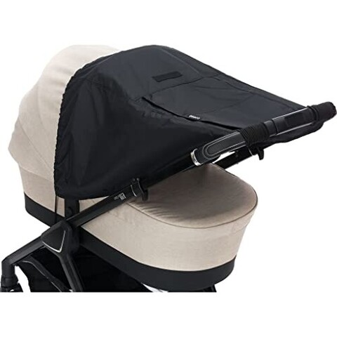 Fillikid Sonnenschutz Deluxe für Kinderwagen – Schwarz, UV-Schutz 50+ - Gut