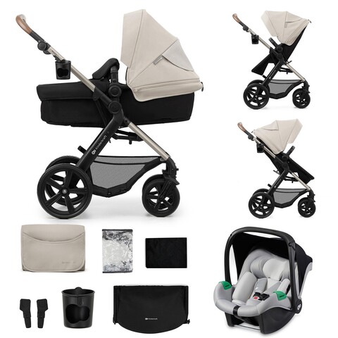 Kinderkraft Kombikinderwagen 3 in 1 MOOV 2 Grey