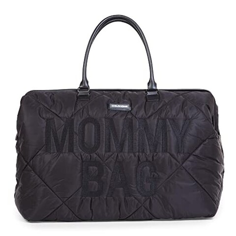Childhome Mommy Bag Wickeltasche Gesteppt Schwarz - Gut