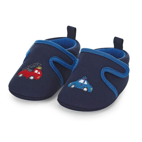 Sterntaler Baby-Krabbelschuhe marine – Rutschfeste Babyschuhe aus Canvas - Neu
