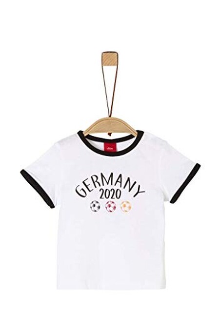 s.Oliver Jungen T-Shirt Weiß – Baumwolle, Kurzarm, Rundhals - Neu