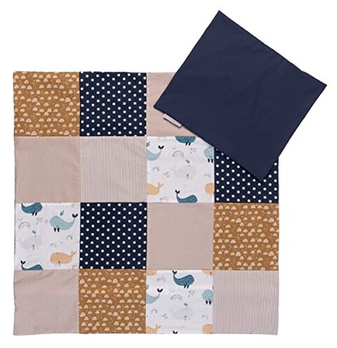 Ullenboom Bettwäsche-Set Wale 80x80 cm + Kissenbezug 35x40 cm - Wie neu