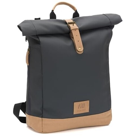 Fillikid Wickelrucksack   Rolltop Berlin stone grey